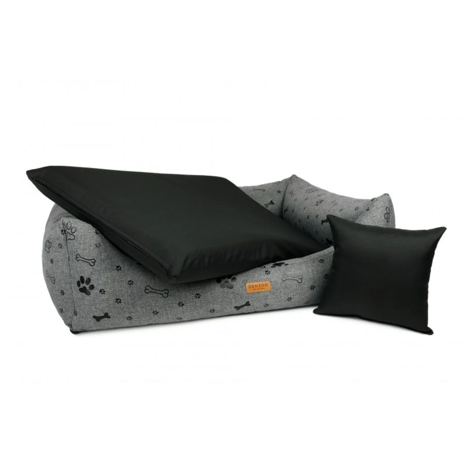Denzoo Legowisko Ortopedyczne Modena Black Foot - Image 2