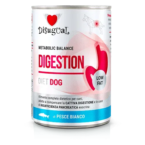 Disugual Dla Psa Mokra Dieta Trzustkowa DIGESTIVE LOW FAT Białe Ryby 400 g