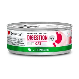 Disugual Karma Mokra Dla Kotów Weterynaryjna DIGESTION Low Fat Królik 85 g