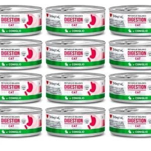 Disugual Karma Mokra Kot Weterynaryjna DIGESTION Low Fat Królik 12 x 85 g