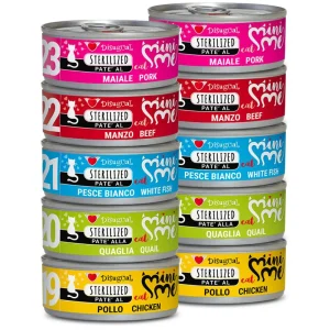 Disugual MiniMe – Delikatna Piątka Smaków – Zestaw 10×85g Mokrej Karmy dla Dorosłych Kotów