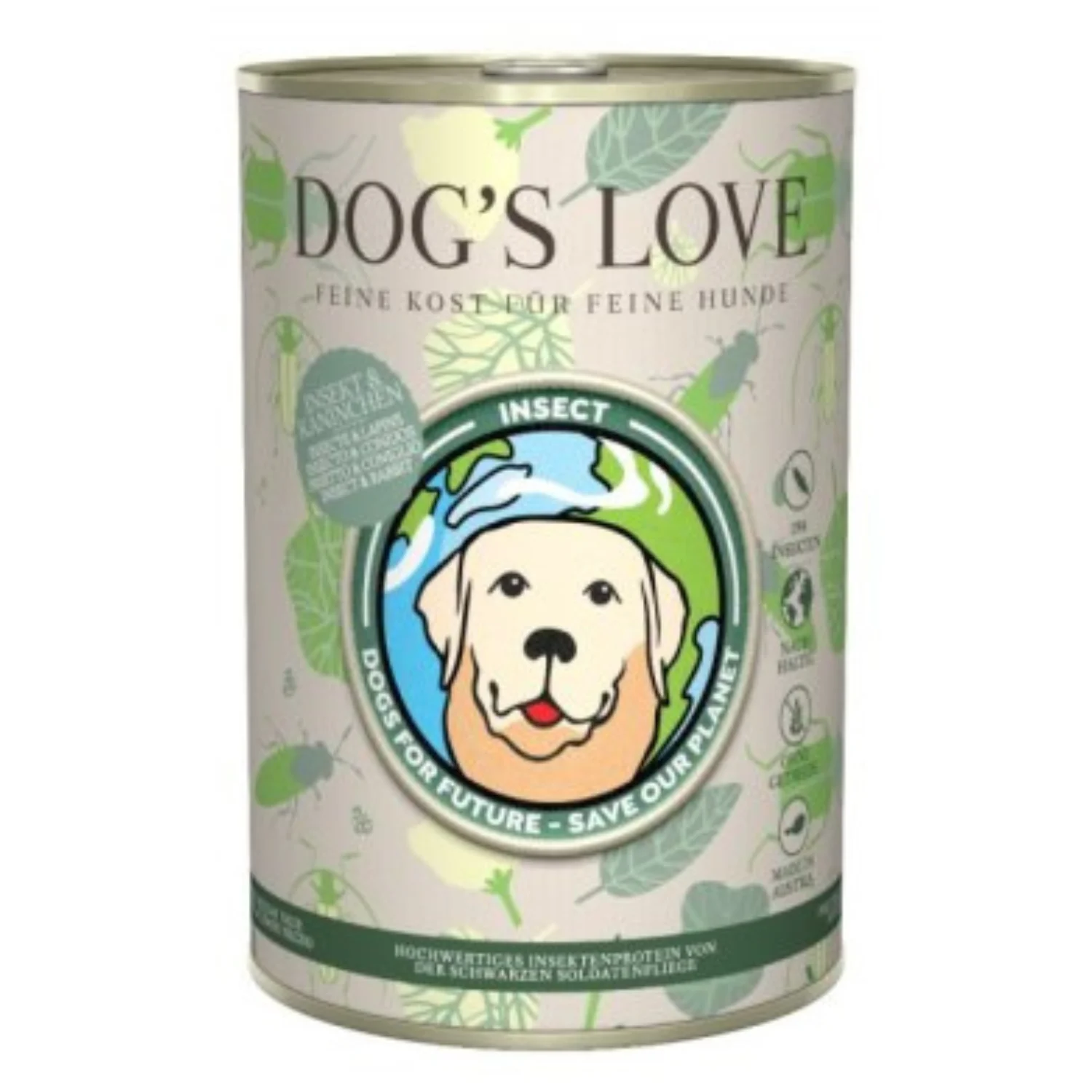 DOG’S LOVE Insekt Kaninchen Owady Z Królikiem 400g