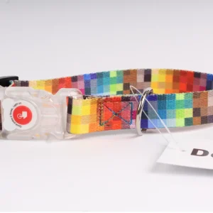 DogStuffs Obroża z klamrą LED 20mm/20-35cm piksele