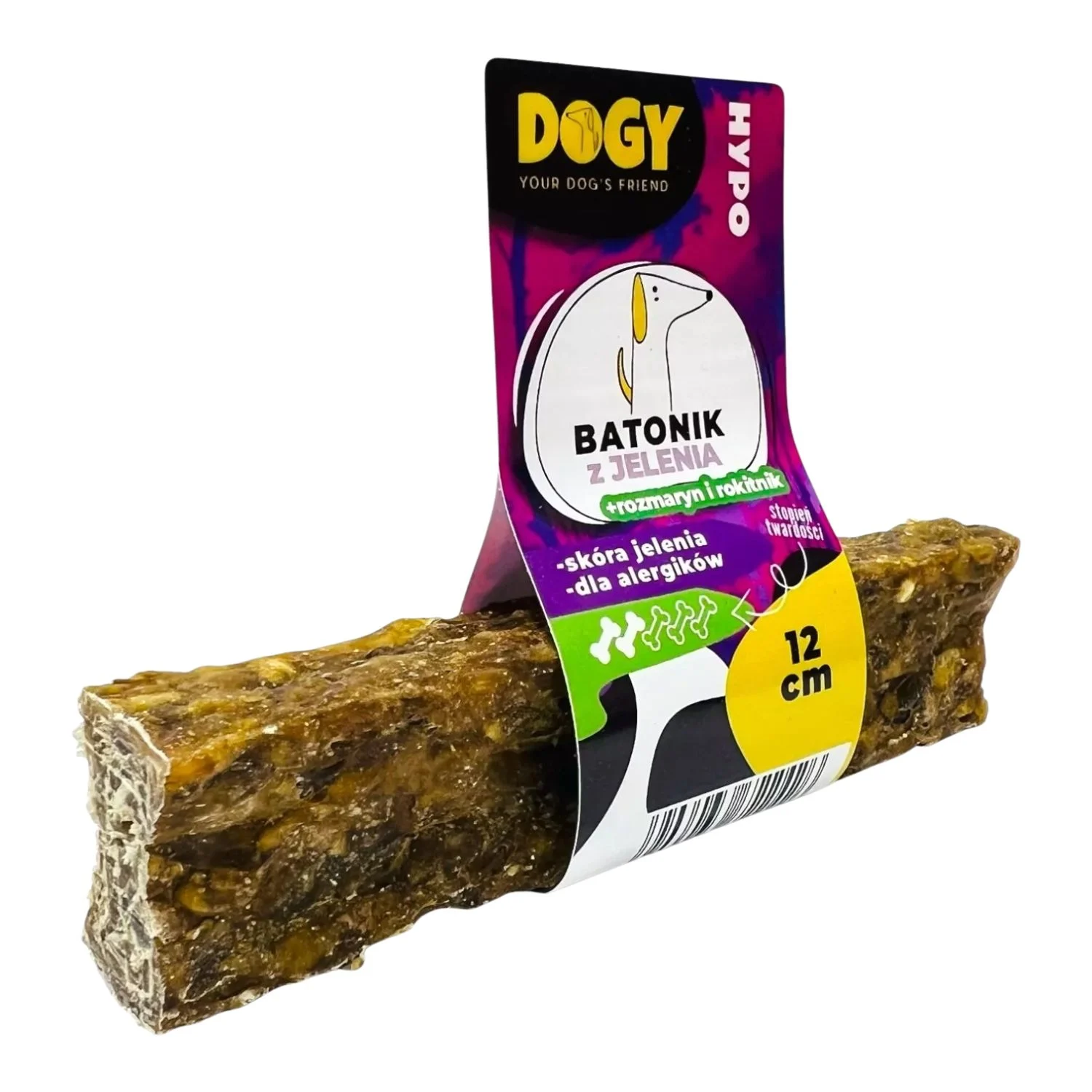 DOGY HYPO – Batonik z Jelenia z rozmarynem i rokitnikiem 12cm - Image 2