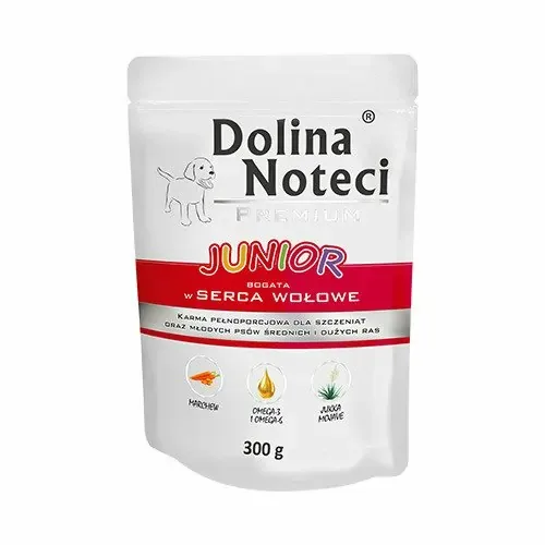DOLINA NOTECI Premium JUNIOR Serca wołowe 300g