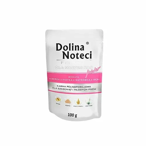 DOLINA NOTECI Premium Junior Small Serca z indyka 100g