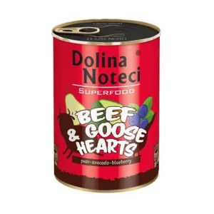 DOLINA NOTECI PREMIUM SUPERFOOD wołowina z sercami z gęsi 400g