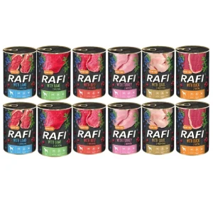 DOLINA NOTECI Rafi dla psa mix smaków 12x400g
