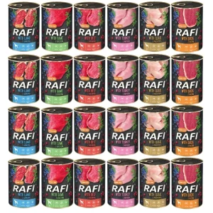 DOLINA NOTECI Rafi dla psa mix smaków 24x400g