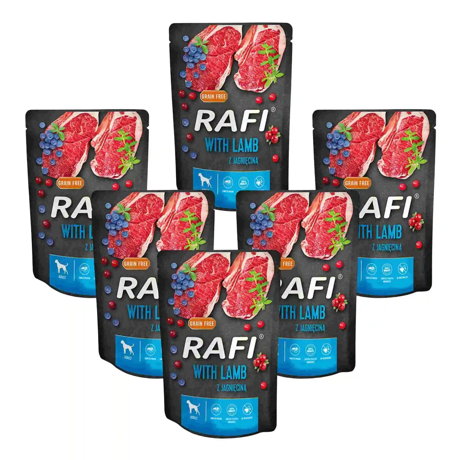 Dolina Noteci Rafi Grain Free Jagnięcina Mokra Karma Dla Psa 6x300g