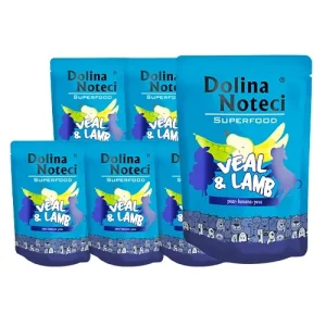 DOLINA NOTECI SUPERFOOD cielęcina i jagnięcina 10 x 300g - karma mokra dla psa