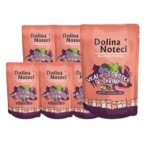 DOLINA NOTECI Superfood cielęcina z homarem i krewetkami saszetka 10x85g