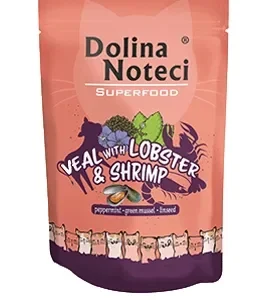 DOLINA NOTECI Superfood cielęcina z homarem i krewetkami saszetka 85g
