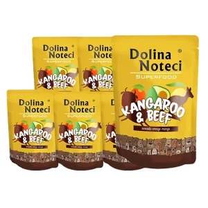DOLINA NOTECI SUPERFOOD kangur i wołowina 10 x 300g - karma mokra dla psa