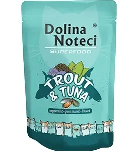 DOLINA NOTECI Superfood pstrąg i tuńczyk saszetka 85g