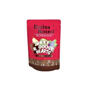 DOLINA NOTECI SUPERFOOD wołowina z sercami z gęsi 300g-karma mokra dla psa