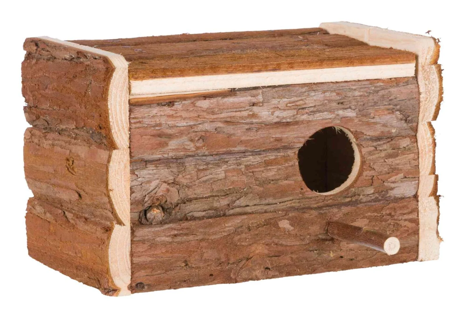 DOMEK DREWNIANY DLA PAPUG 21×13×12 cm
