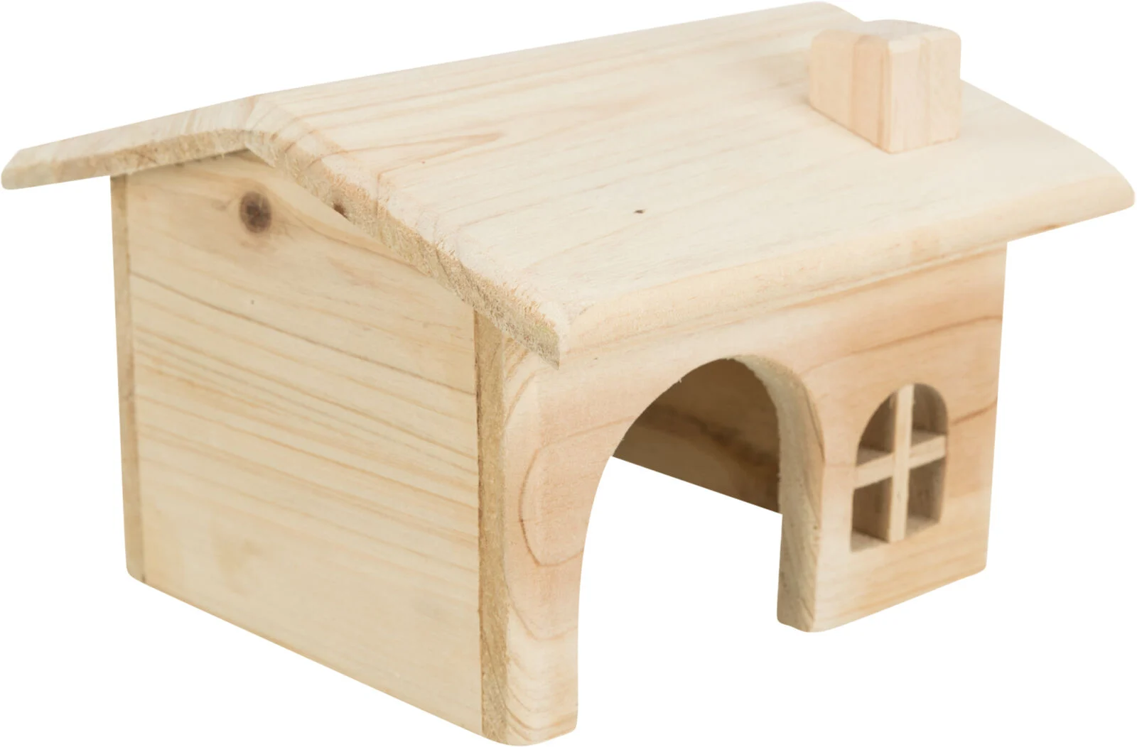 Domek drewniany z drzewa sosnowego dla chomika 15×11×15 cm - Image 2