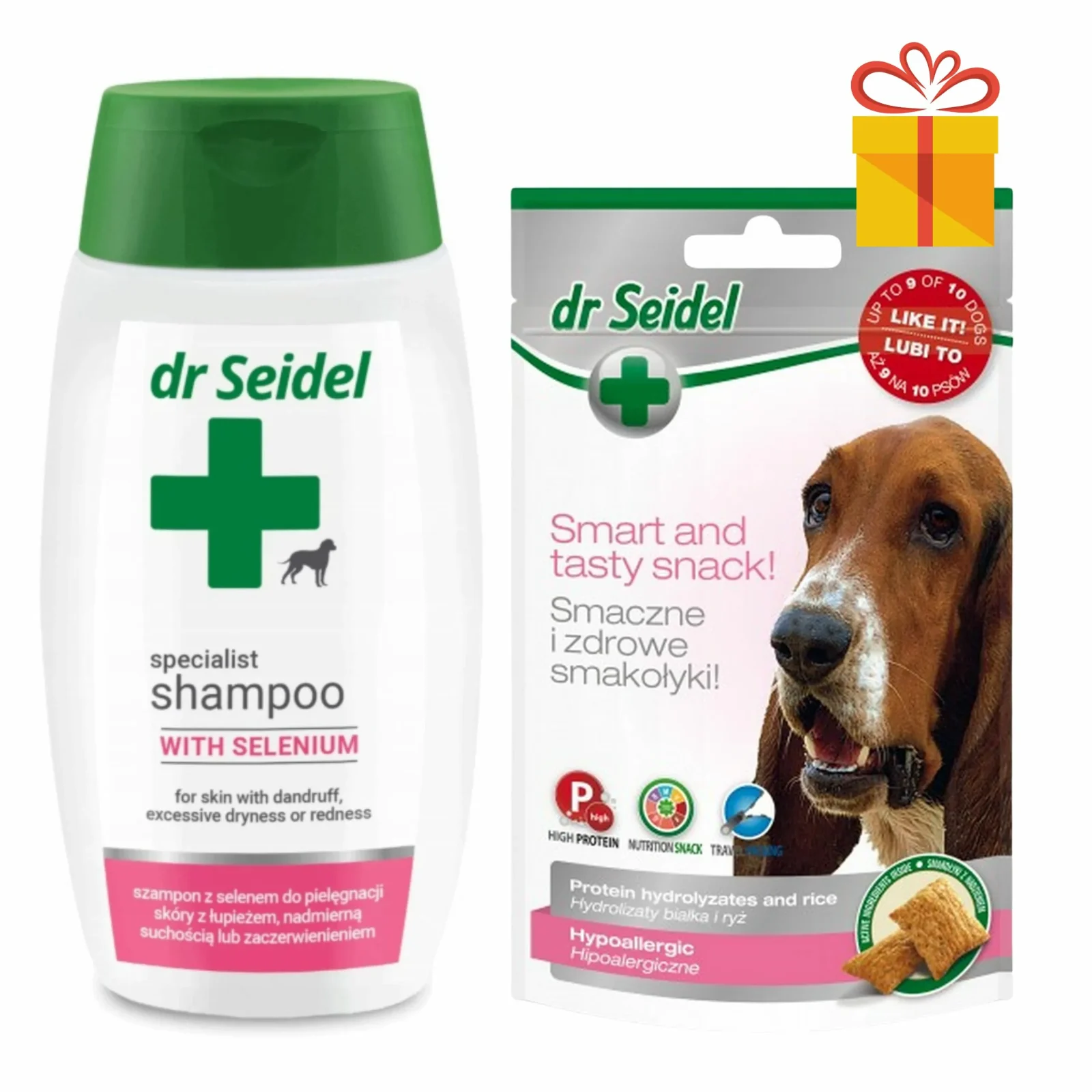 Dr Seidel Szampon selenowy + przysmak Gratis!