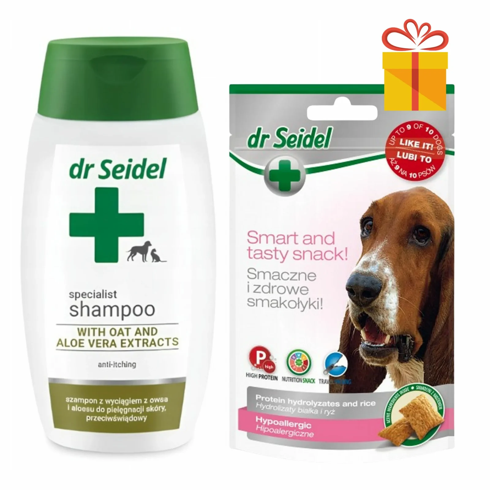 Dr Seidel Szampon z wyciągiem z owsa i aloesu + przysmak Gratis!