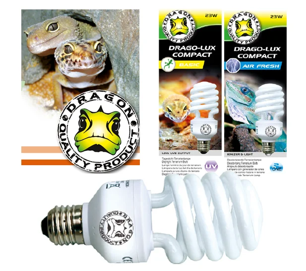 DRAGON Żarówka kompaktowa DRAGO-LUX Shadow 23W LOW – niskie UVB