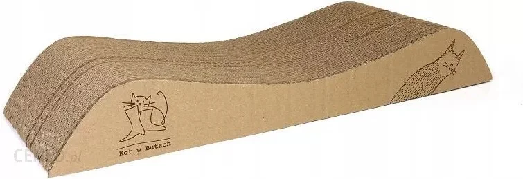 Drapak dla Kota Kot w Butach Tekturowy Mały 57 x 8 x 21 cm