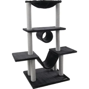 Drapak Stojący Dla Kota – Hamza – Czarny, 122 cm