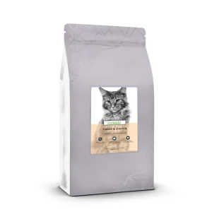 Ecomida Connoiseur Bez Zbóż Hypoallergenic Indyk, Kurczak 5 kg sucha karma Kot Dorosły, Sterylizowany, Kule włosowe