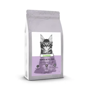 Ecomida Connoisseur KITTEN Bez Zbóż Hypoallergenic Indyk Kurczak 1,5 kg sucha karma dla KOCIĄT