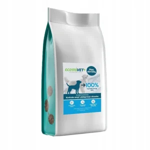 ecomiVET+ LOW FAT Waga Stawy 10kg dieta dla psa 100% hydrolizat Biała Ryba