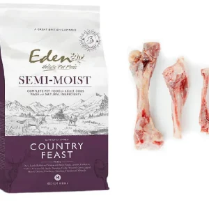 Eden półwilgotna Country Feast dziczyzna 2 kg + Kość Prosciutto Gratis