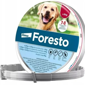Elanco Foresto – Duża obroża dla psów powyżej 8kg na kleszcze i pchły