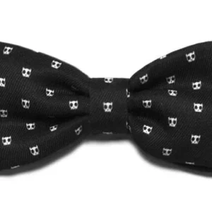 Elegancka muszka dla psa wzór czaszki – Skull L