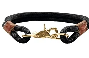Elegancka obroża półzaciskowa Oss S-M 40 CZARNA