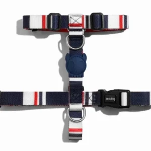 Eleganckie bezuciskowe granatowe szelki typu guard Rocket – XS