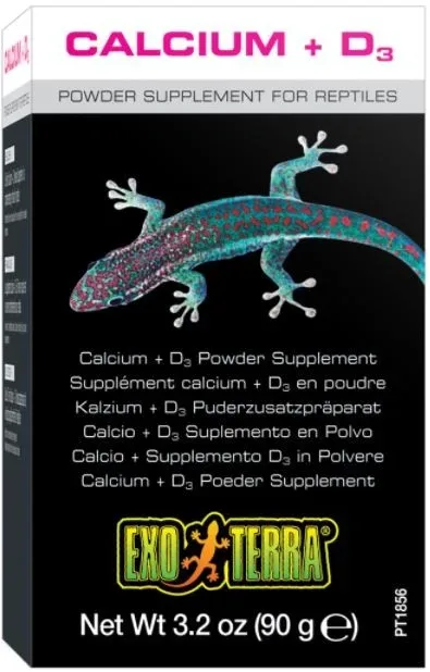 Exo Terra Calcium + D3 – wapno sproszkowane