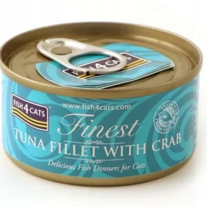 F4D Fish4Cats Wet Tuna Fillet with Crab 70g