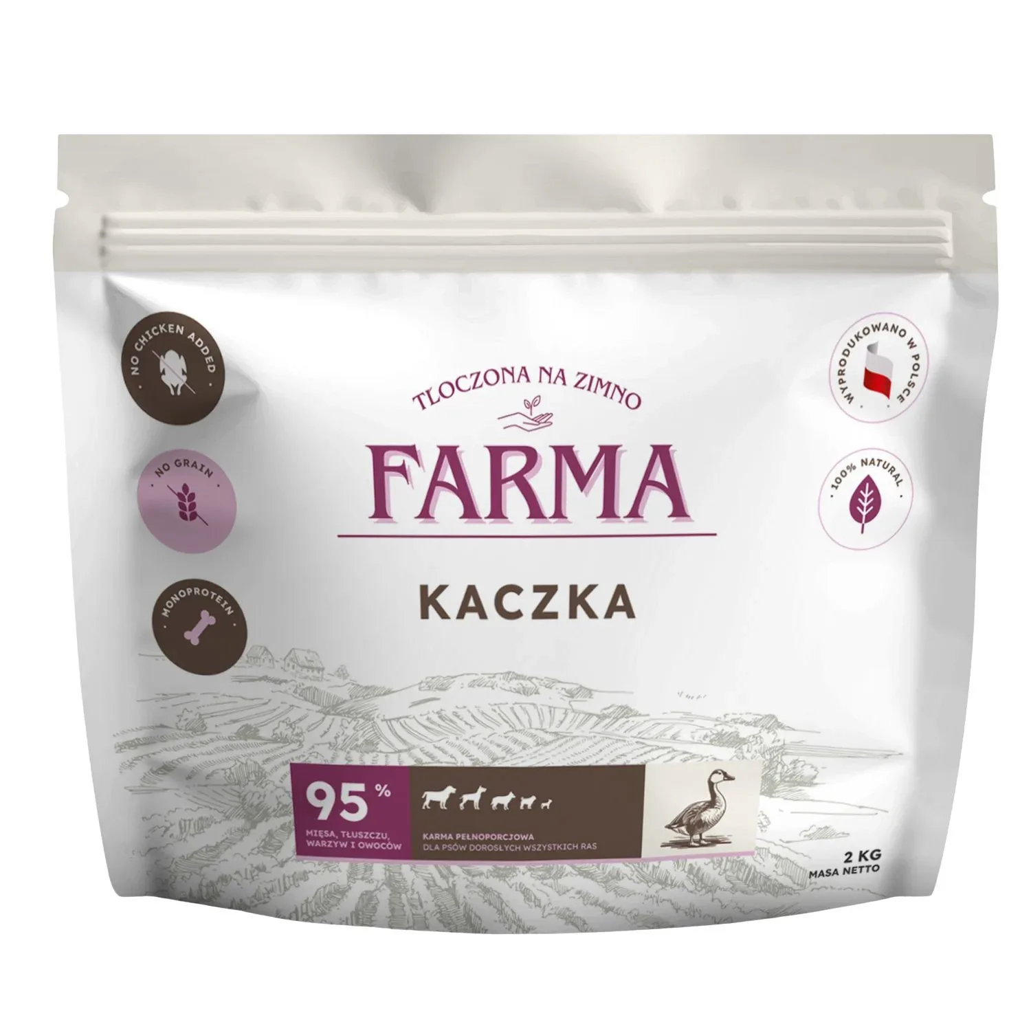 PRÓBKA Farma – Kaczka Hipoalergiczna Tłoczona na zimno 50g