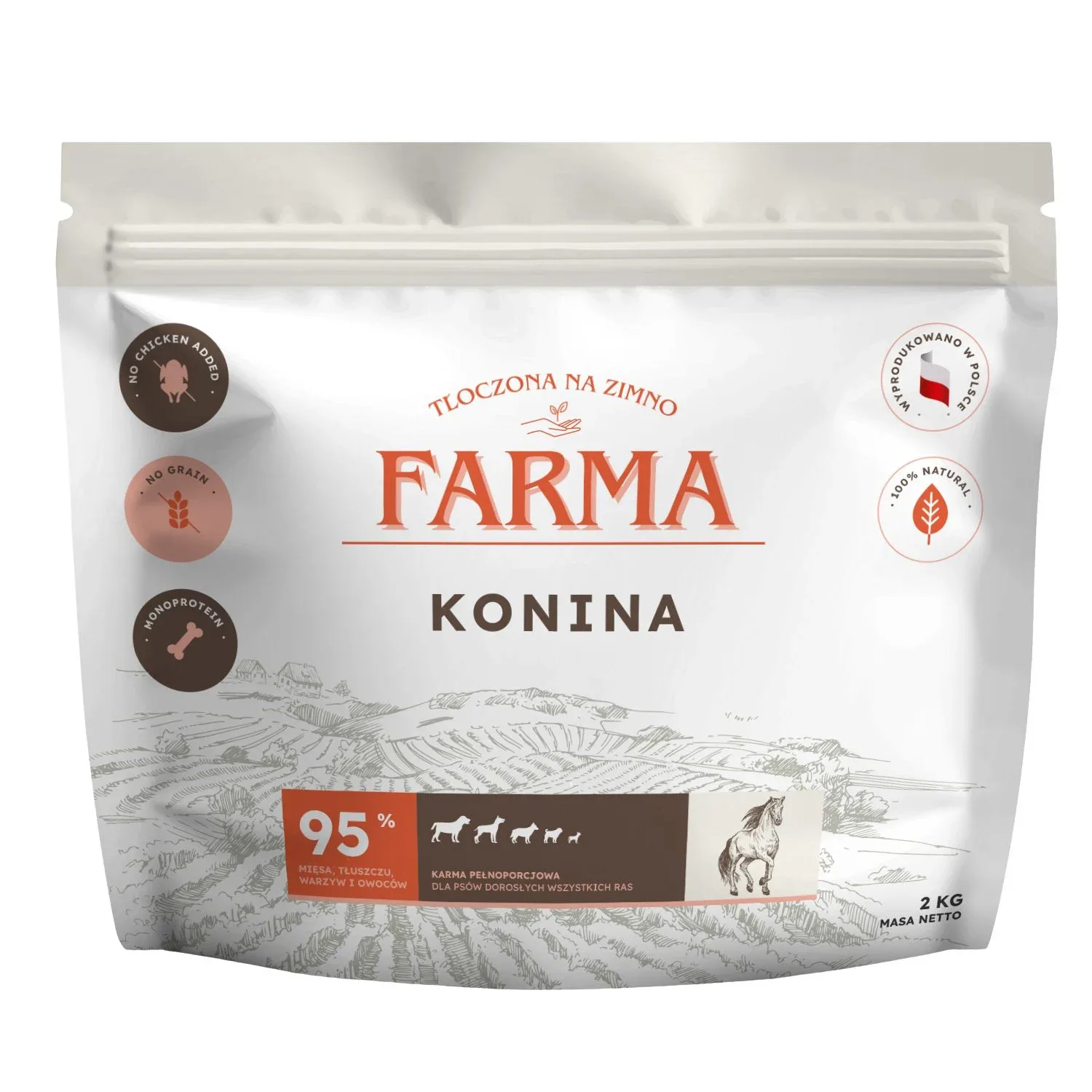 PRÓBKA Farma – Konina Hipoalergiczna Tłoczona na zimno 50g