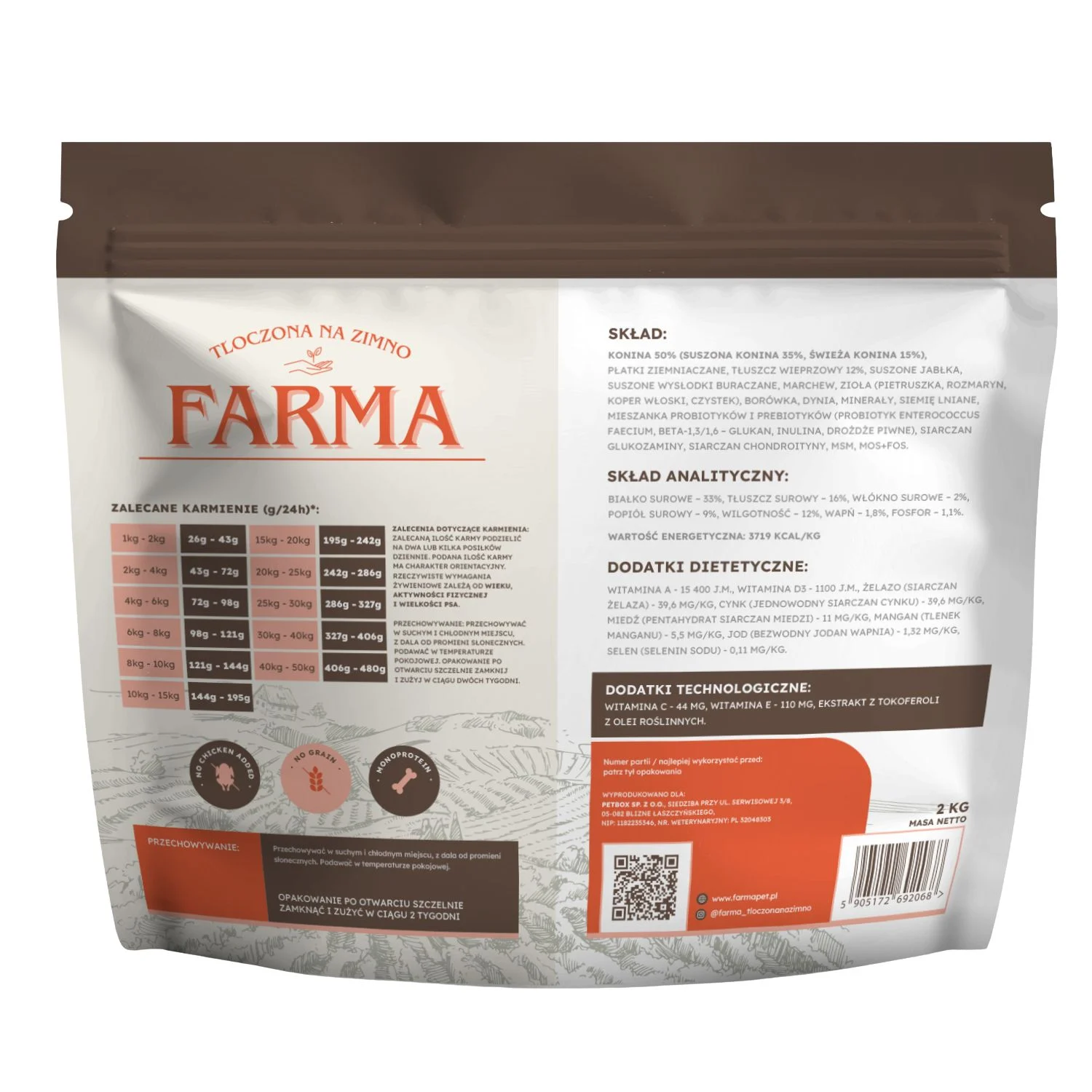PRÓBKA Farma – Konina Hipoalergiczna Tłoczona na zimno 50g - Image 2