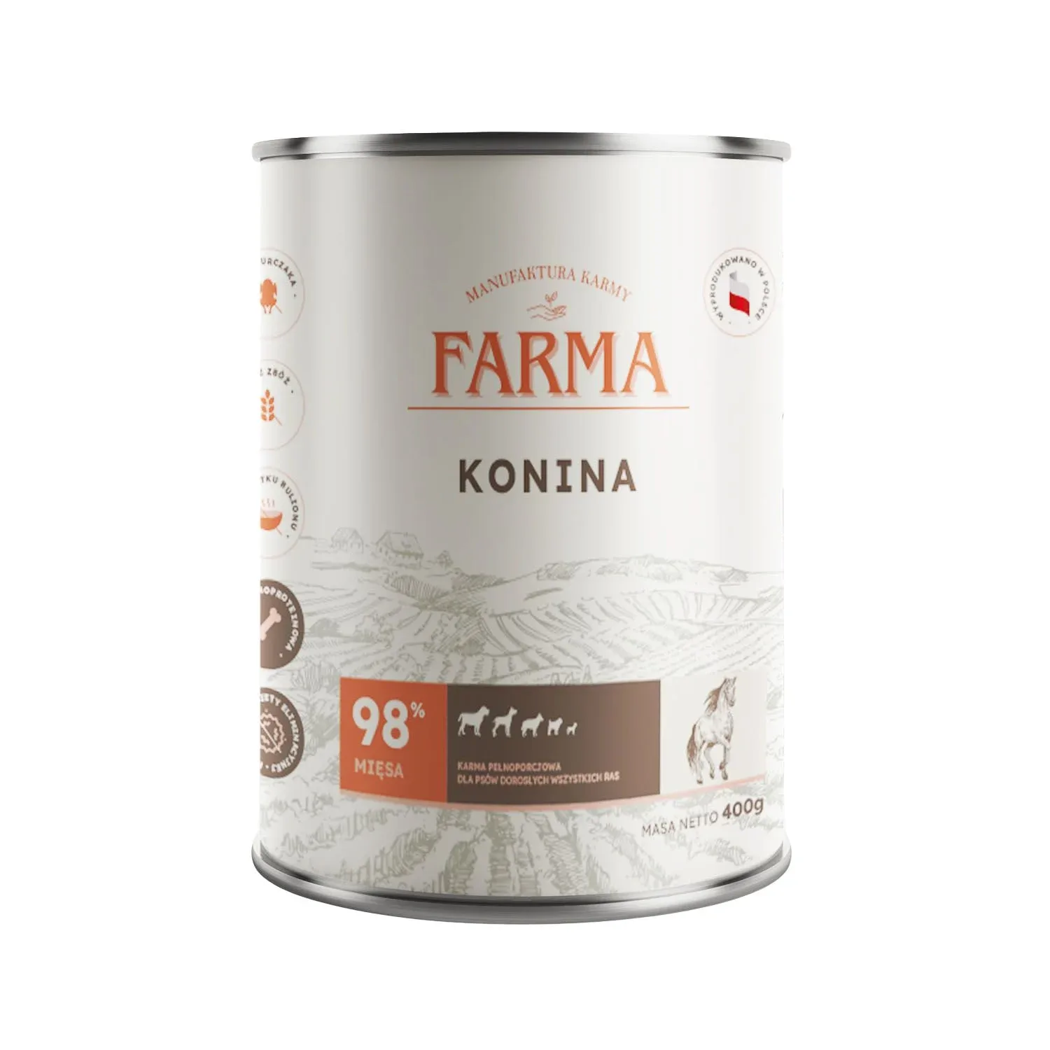FARMA Select Konina 400g – Karma mokra dla psa