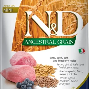 Farmina N&D Ancestral Grain canine LAMB & BLUEBERRY ADULT MINI 7kg