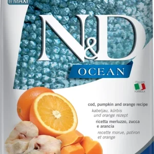 FARMINA N&D Ocean canine COD, PUMPKIN & ORANGE ADULT MEDIUM & MAXI 12kg