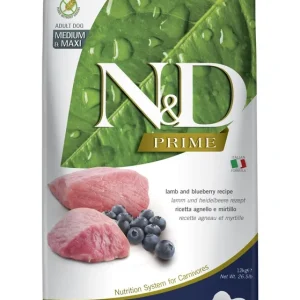 FARMINA N&D Prime canine LAMB & BLUEBERRY ADULT MEDIUM&MAXI KARMA SUCHA 12kg