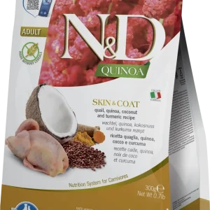 Farmina N&D Quinoa feline SKIN & COAT QUAIL 300g