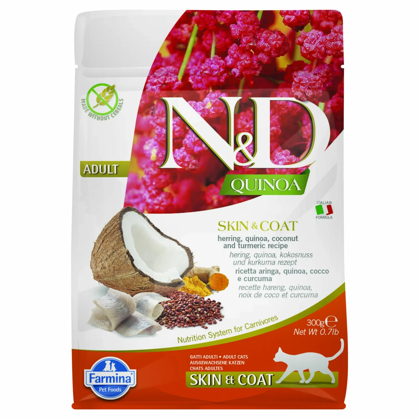 FARMINA N&D Quinoa Skin&Coat Herring 300g