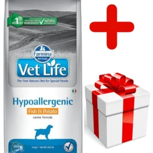 FARMINA Vet Life Dog Hypoallergenic Fish & Potato 12kg + niespodzianka dla psa GRATIS!