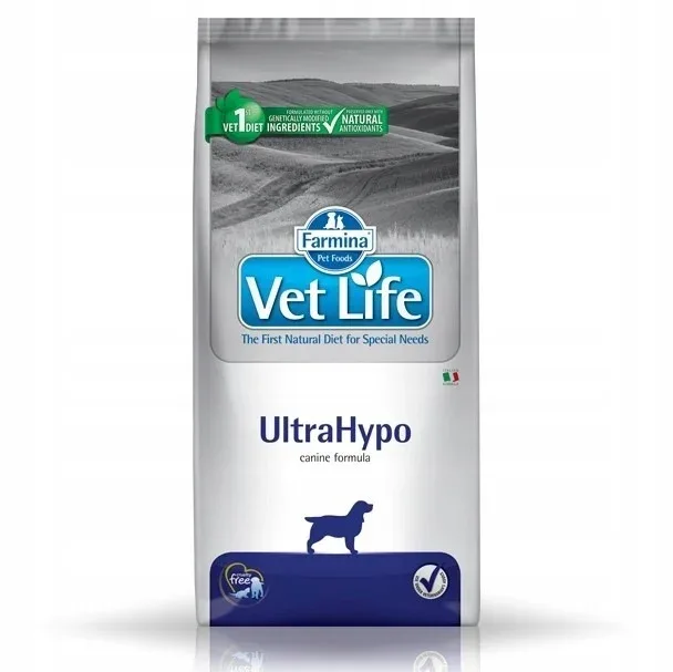 Farmina Vet Life Dog UltraHypo 12 kg Psy Hipoalergiczna, Hydrolizat Ryb