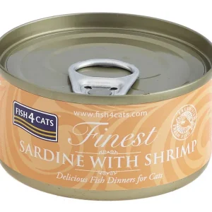 Fish4Cats Sardynka z Krewetkami karma mokra dla kota puszka 70 g (12)
