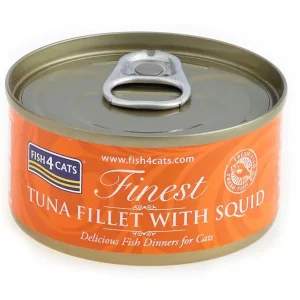 Fish4Cats Tuńczyk z Kalamarnicą karma mokra dla kota puszka 70 g (11)